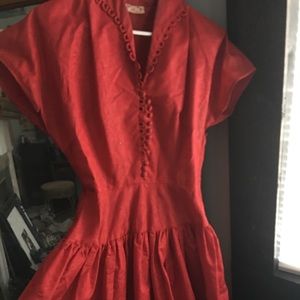 Red True vintage dress